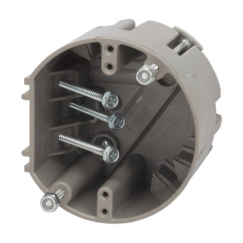 Southwire Electrical Box for Ceiling Fan, Light Fixture, 50lb Ceiling Fan and 75lb Light Fixture Support, Depth Adjustable, Gray, MSBFAN